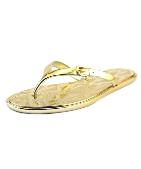 michael kors gold flip flops uk|michael kors flip flops marshalls.